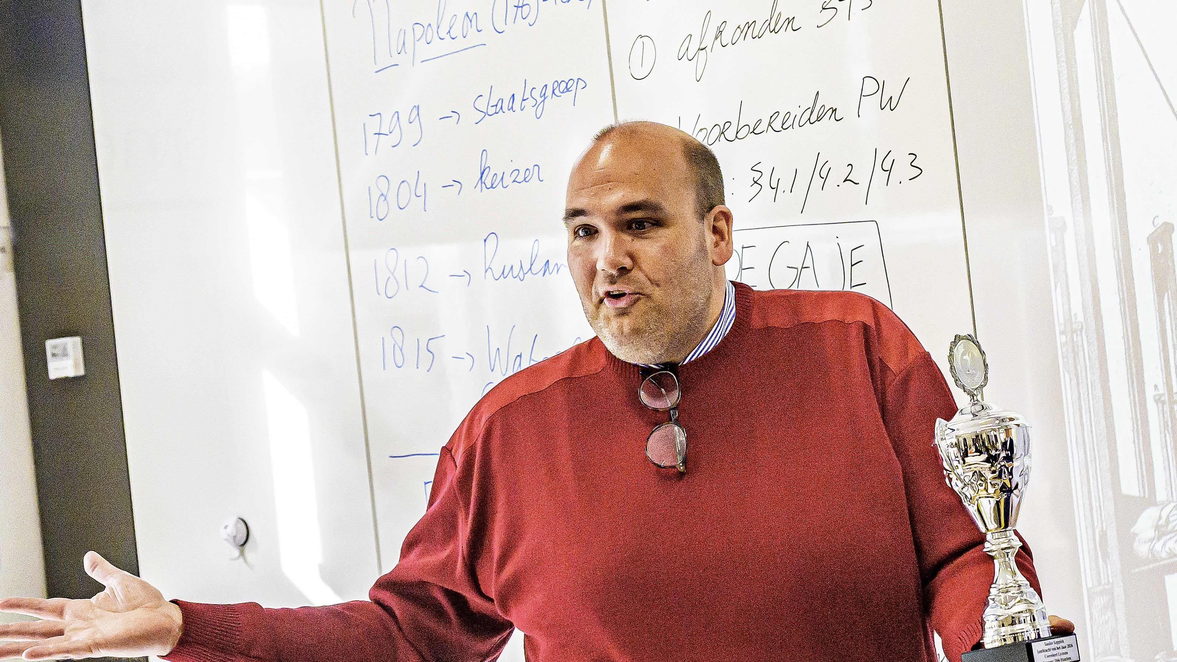 Sander Leppink of Coornhert is Teacher of the Year 2026: 'This is the only class where I can always pay attention'