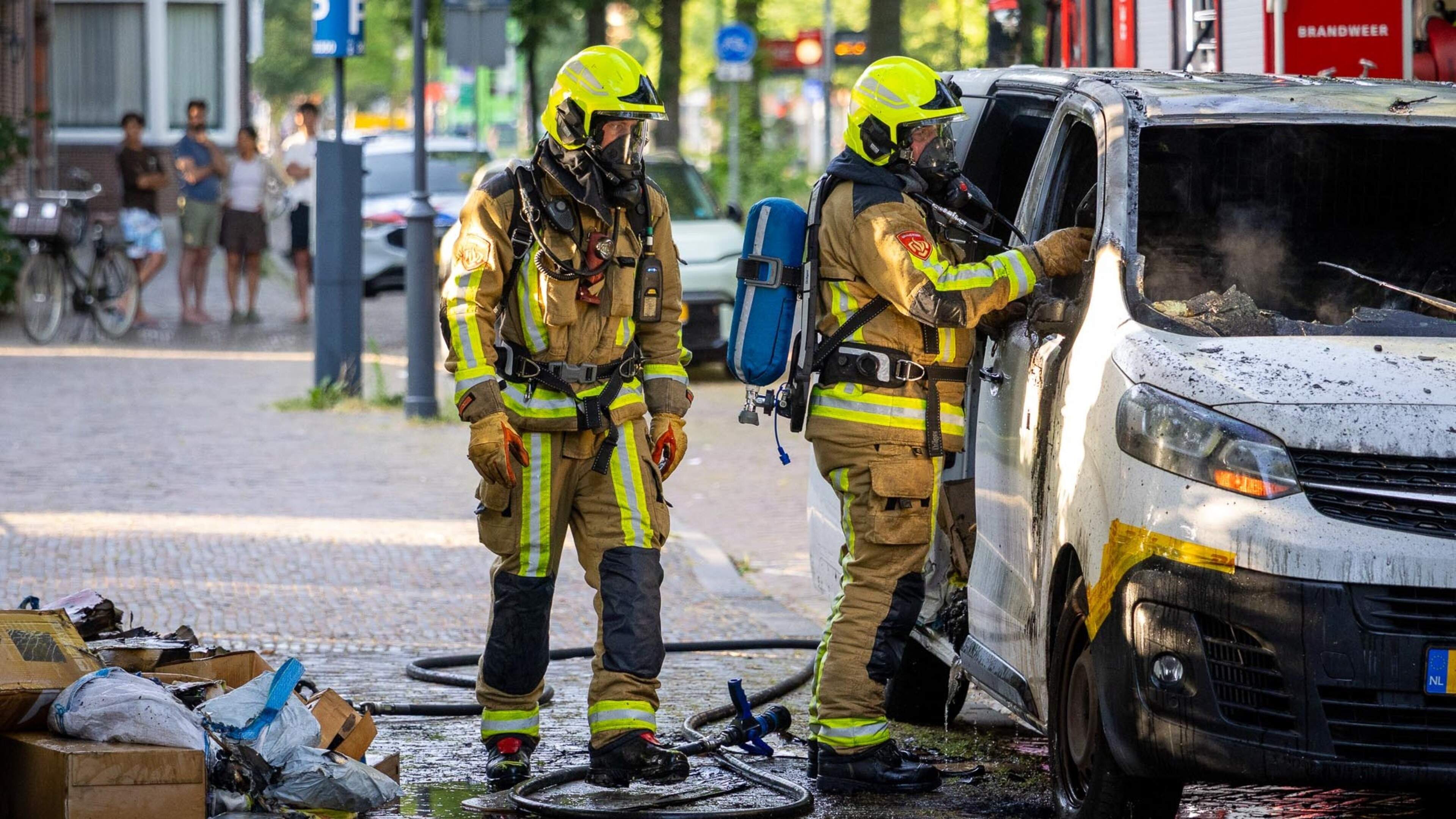 Van of missing delivery driver burnt out in Haarlem, many parcels lost