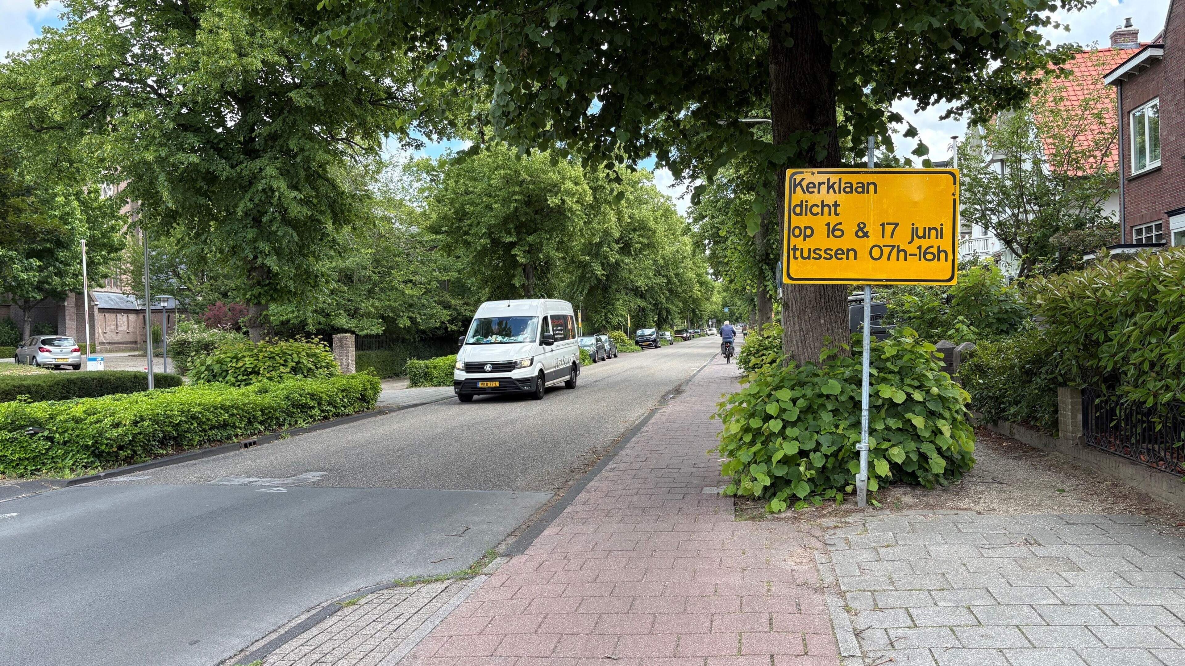 Maintenance on Kerklaan in Heemstede, new step towards 30 km/h limit