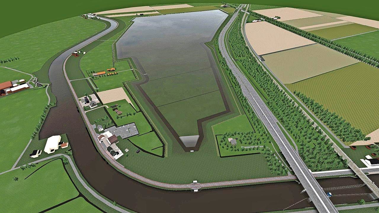 Aanleg piekberging in Haarlemmermeer op schema, in 2025 begint het testen