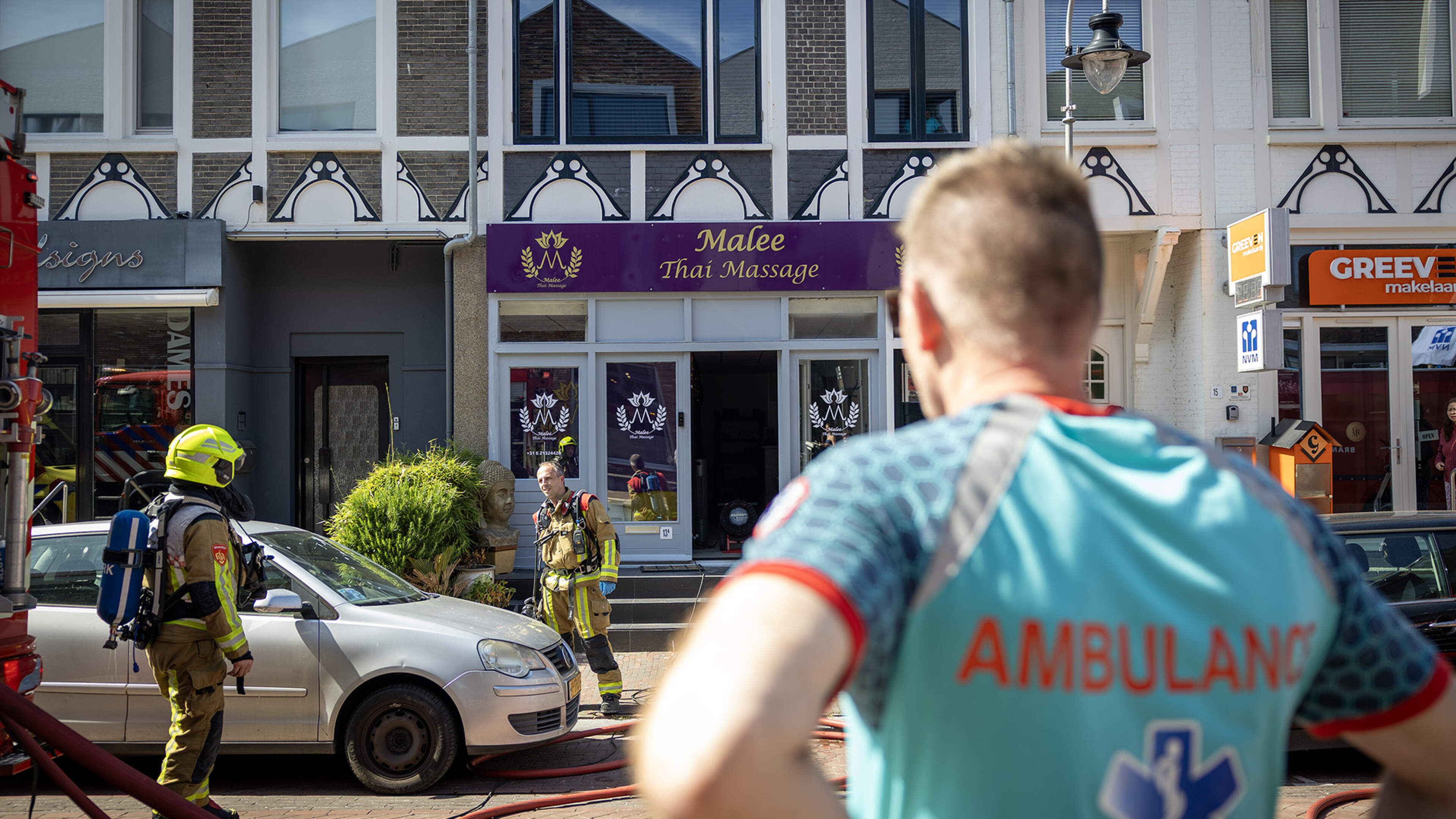 Fire at Thai massage parlor in Zandvoort, two checked for smoke inhalation