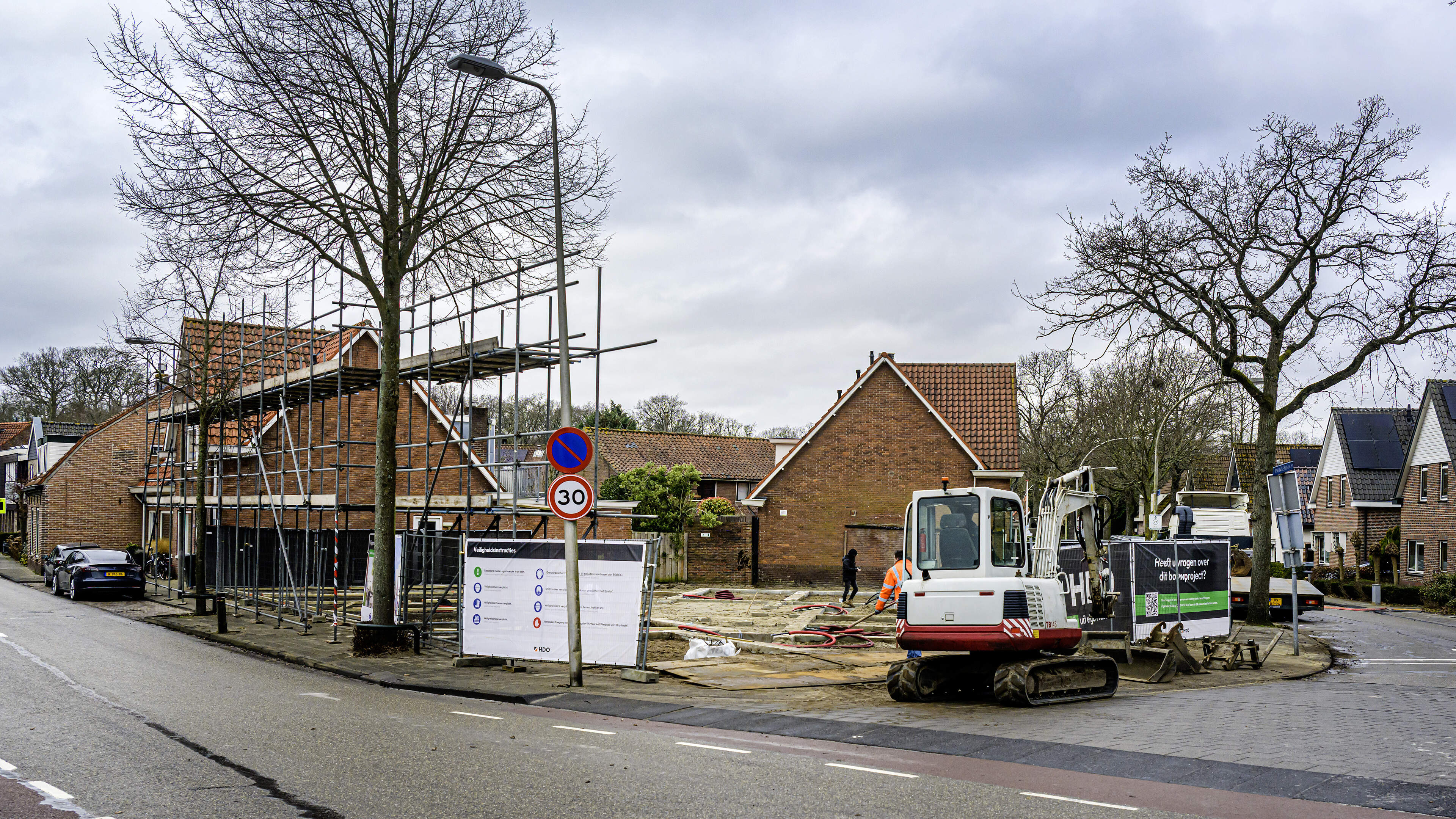 This empty plot in Heemstede will feature a two-story building with 18 homes in two weeks