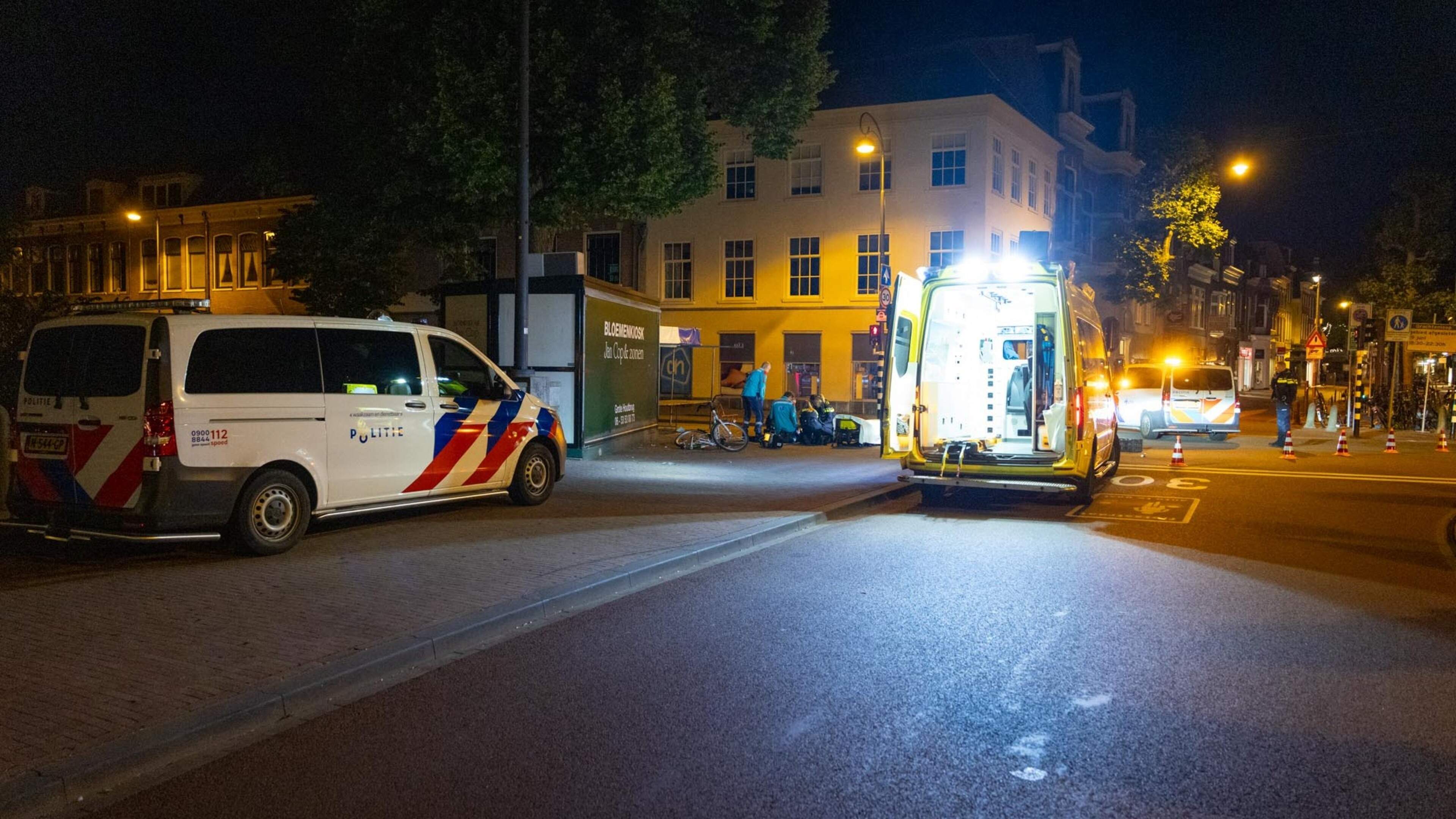Cyclist injured in collision with police car in Haarlem city center