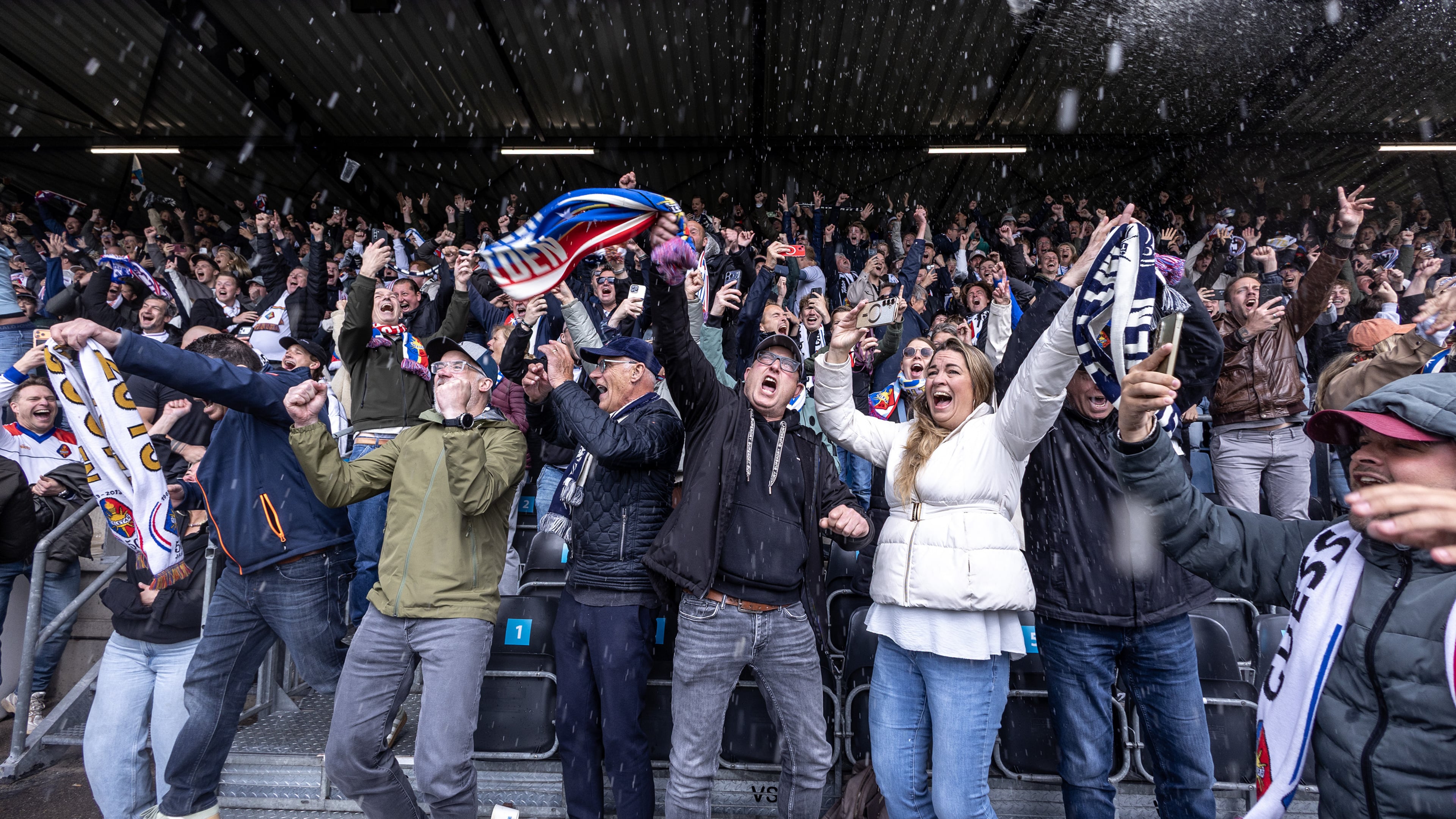 Thousand Telstar fans watch relegation battle on screens at Buko Stadium: 'This is such a nice, almost village-like club. You really want it for them'