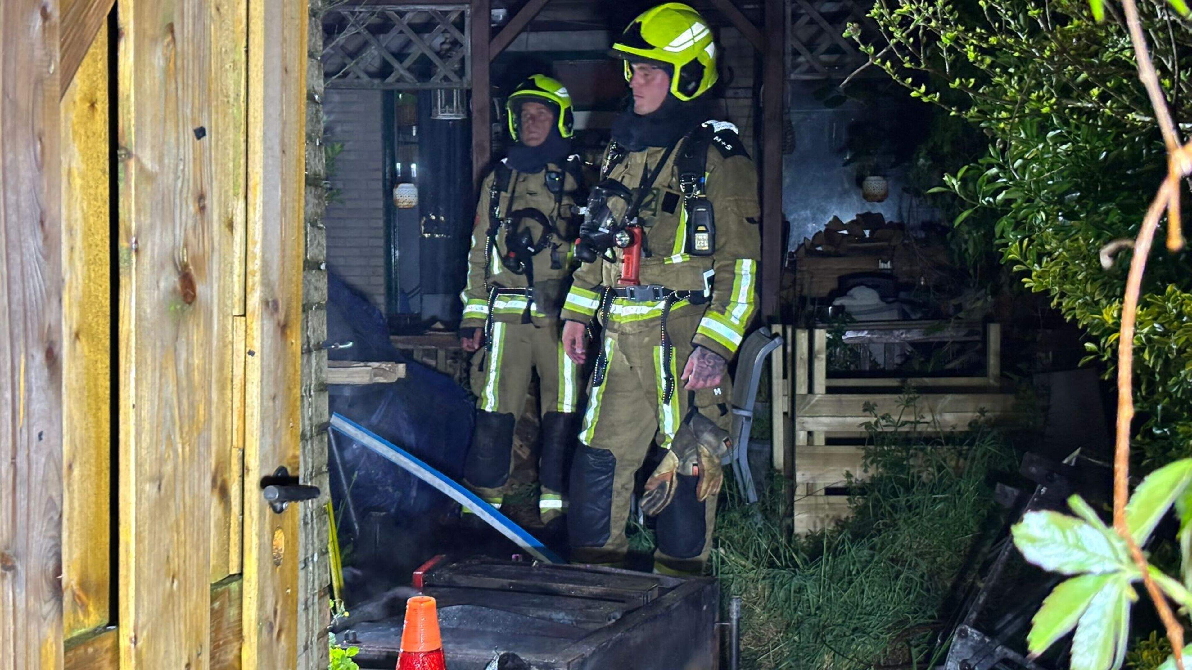 Shed heavily damaged by fire in Hoofddorp
