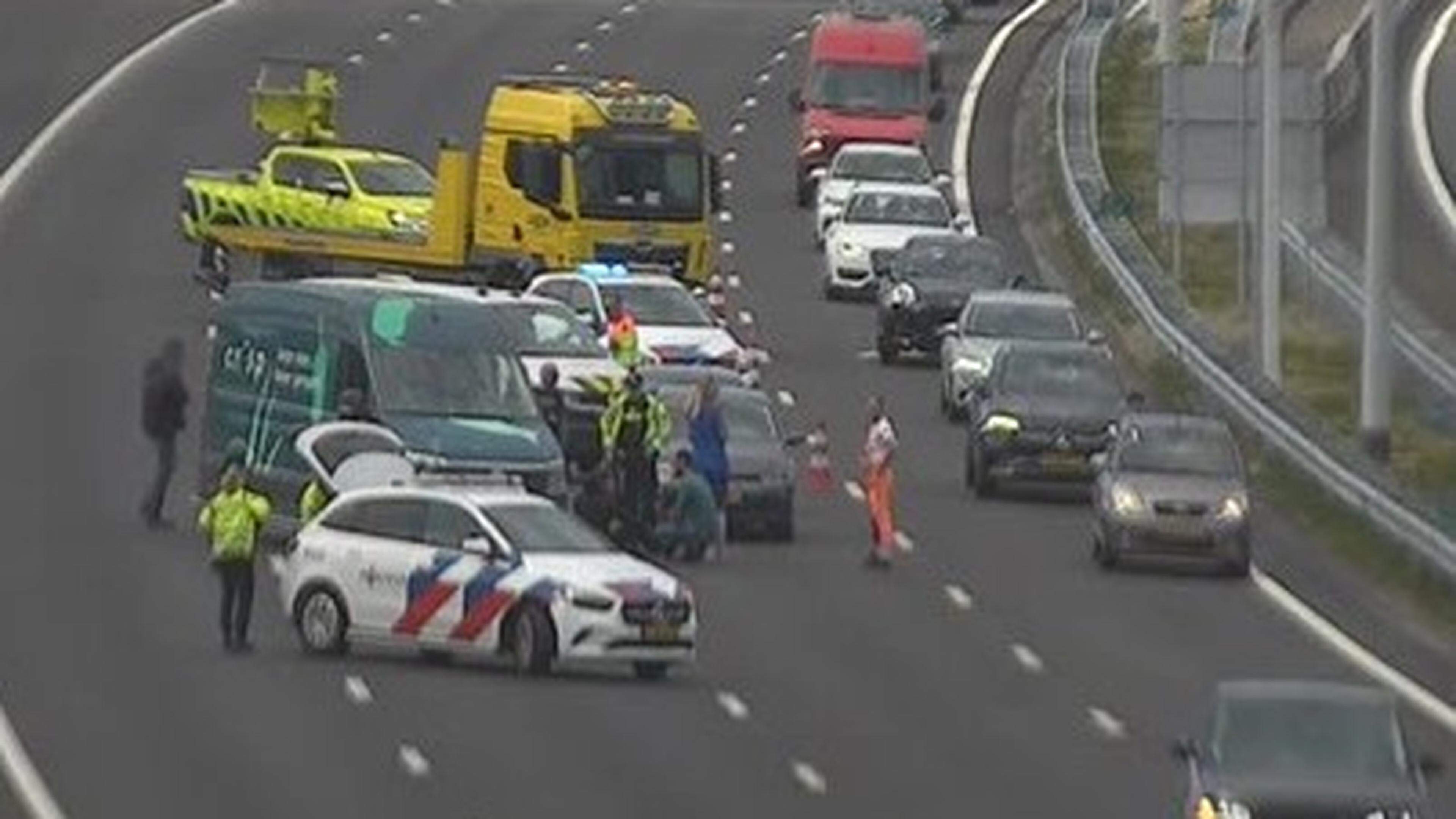 Ongeval op A9 bij Badhoevedorp, overlast voor verkeer