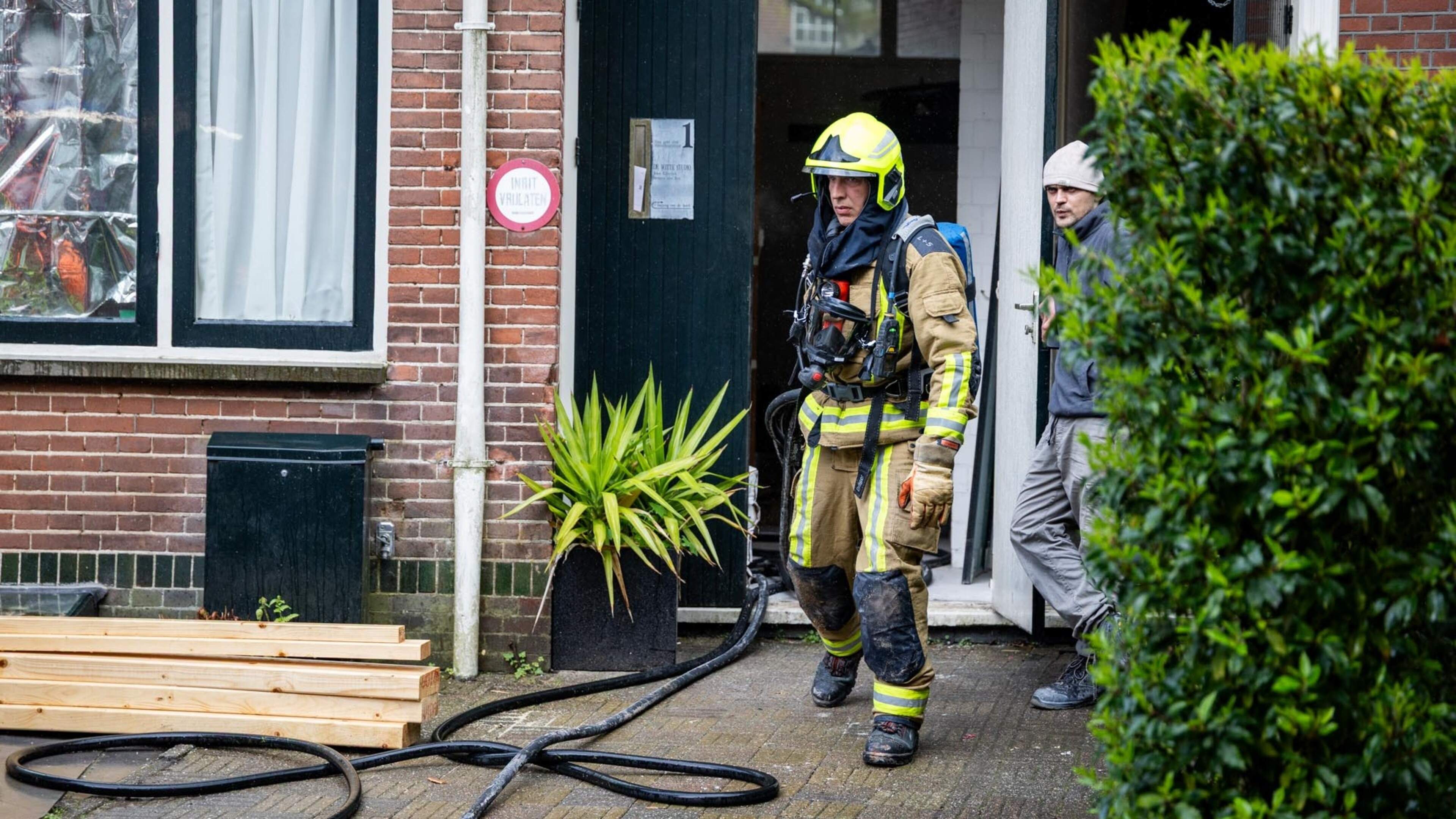 Fire during home renovation in Haarlem