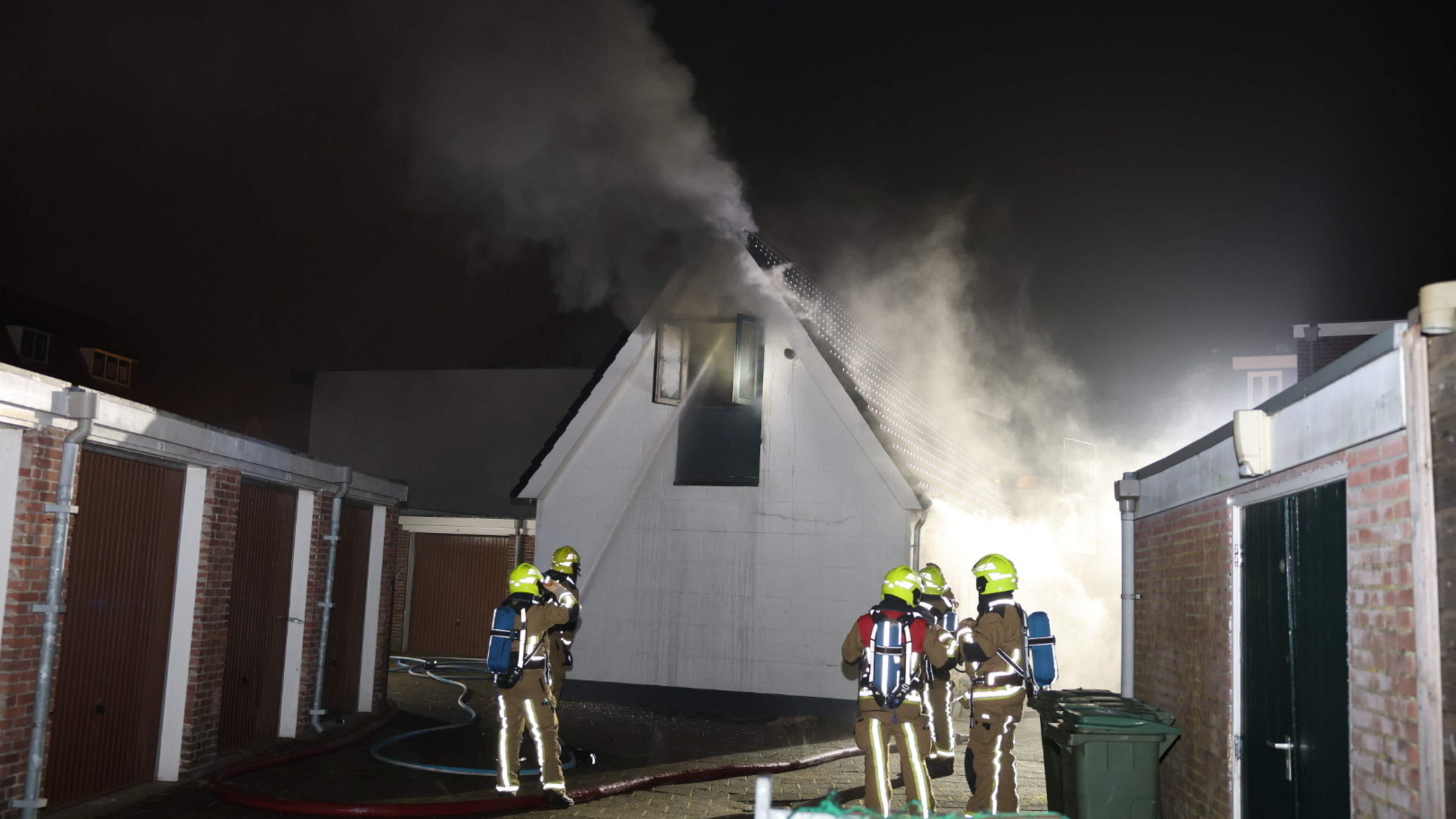 Fire in vacant house during renovation in Haarlem