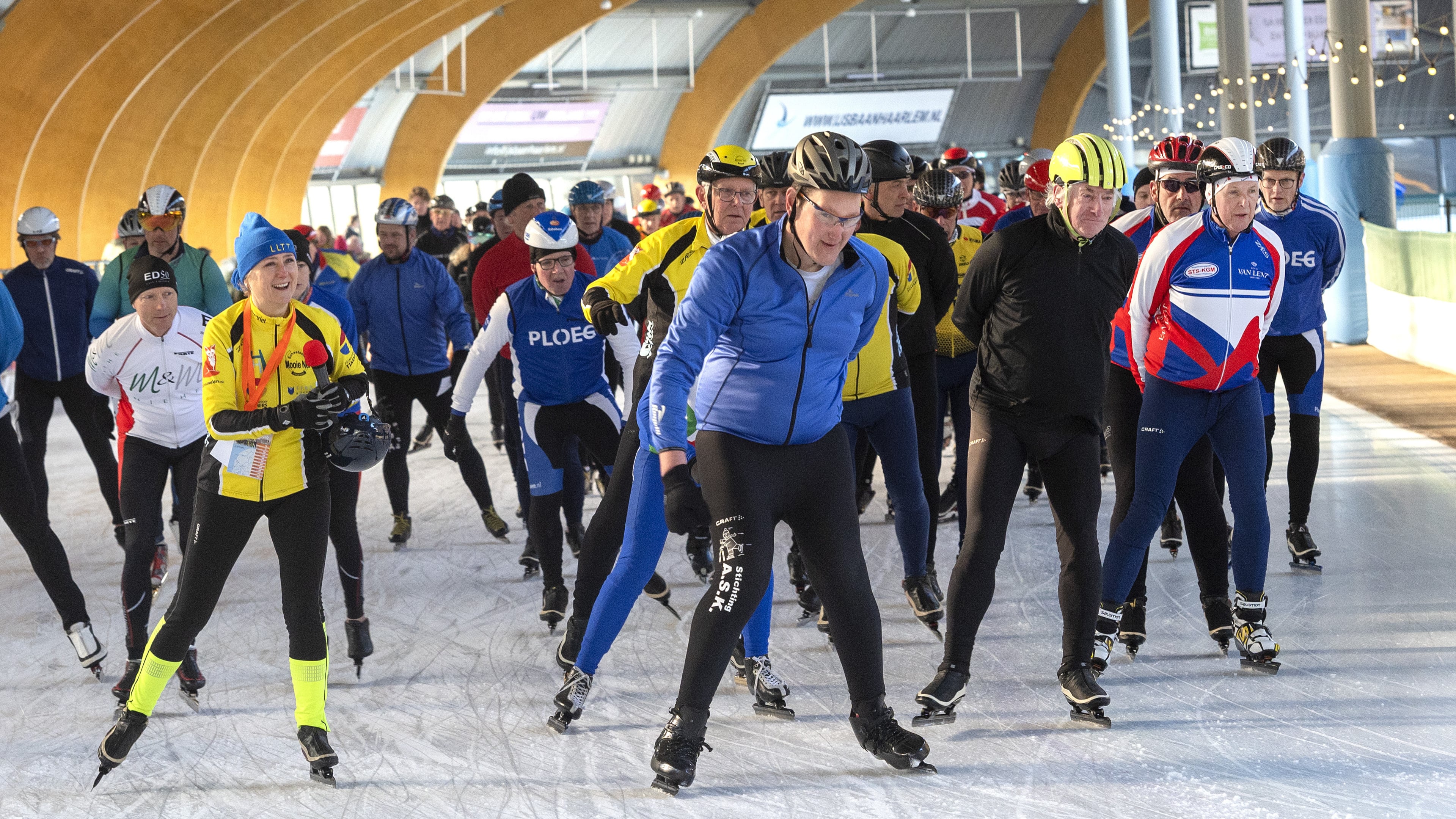 31st edition of Lastige Lijven Toertocht: skating laps for charity at Haarlem Ice Rink