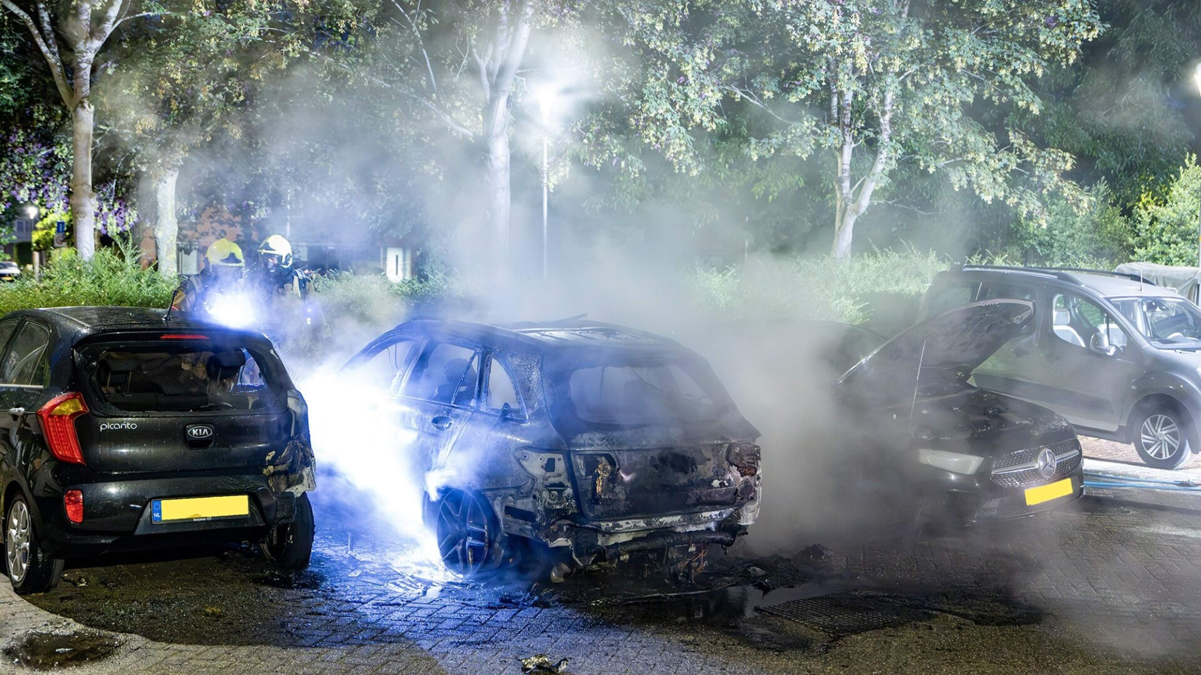 Three cars damaged in Hoofddorp car fire