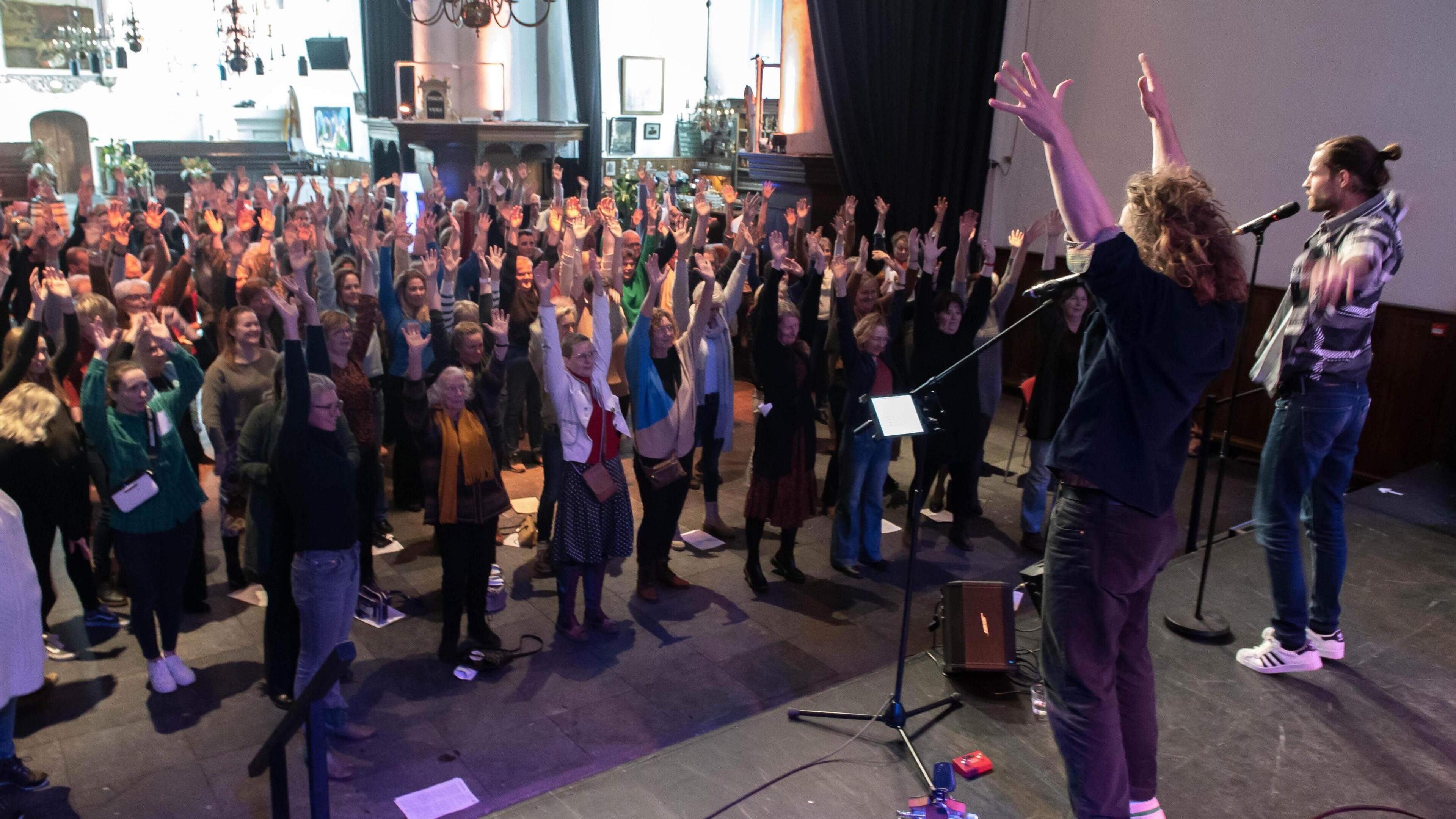 Celebrate peace through song at the Grote or St. Bavo Church on May 9 with Popup Choir