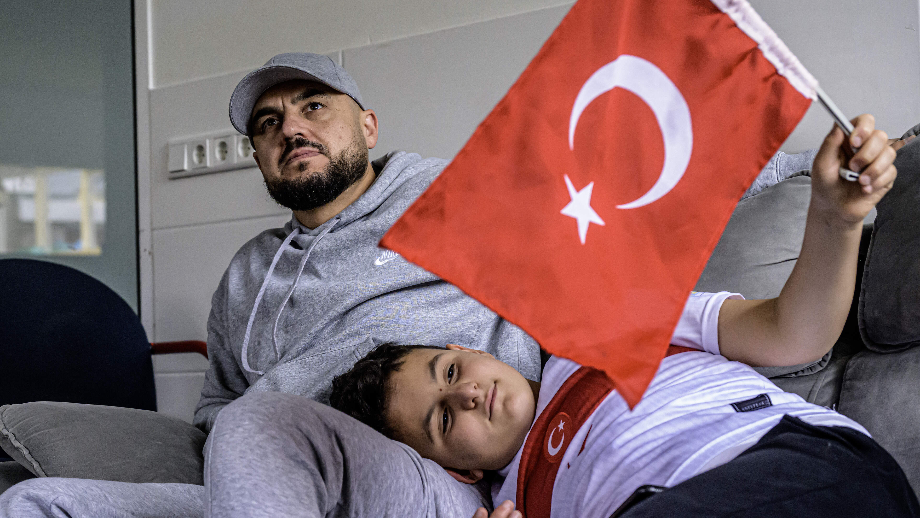 Watching Turkey lose 2-0 to Australia at 6:00 AM in Haarlem's Fatih Mosque. 'Better luck next time, now for some sleep first'