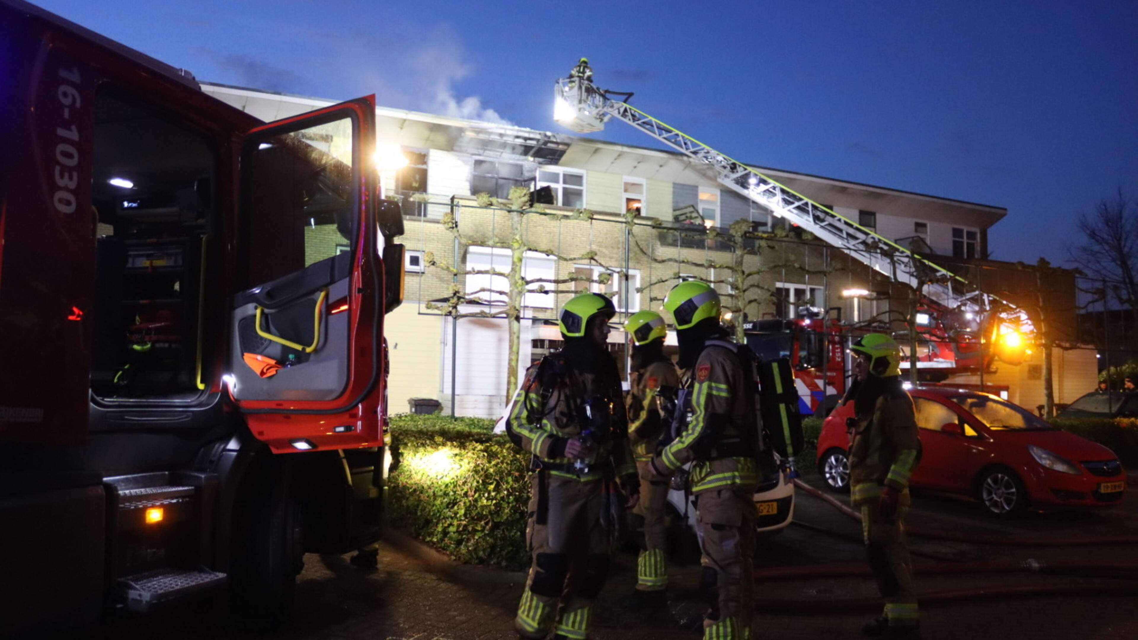 Large attic fire in Hillegom