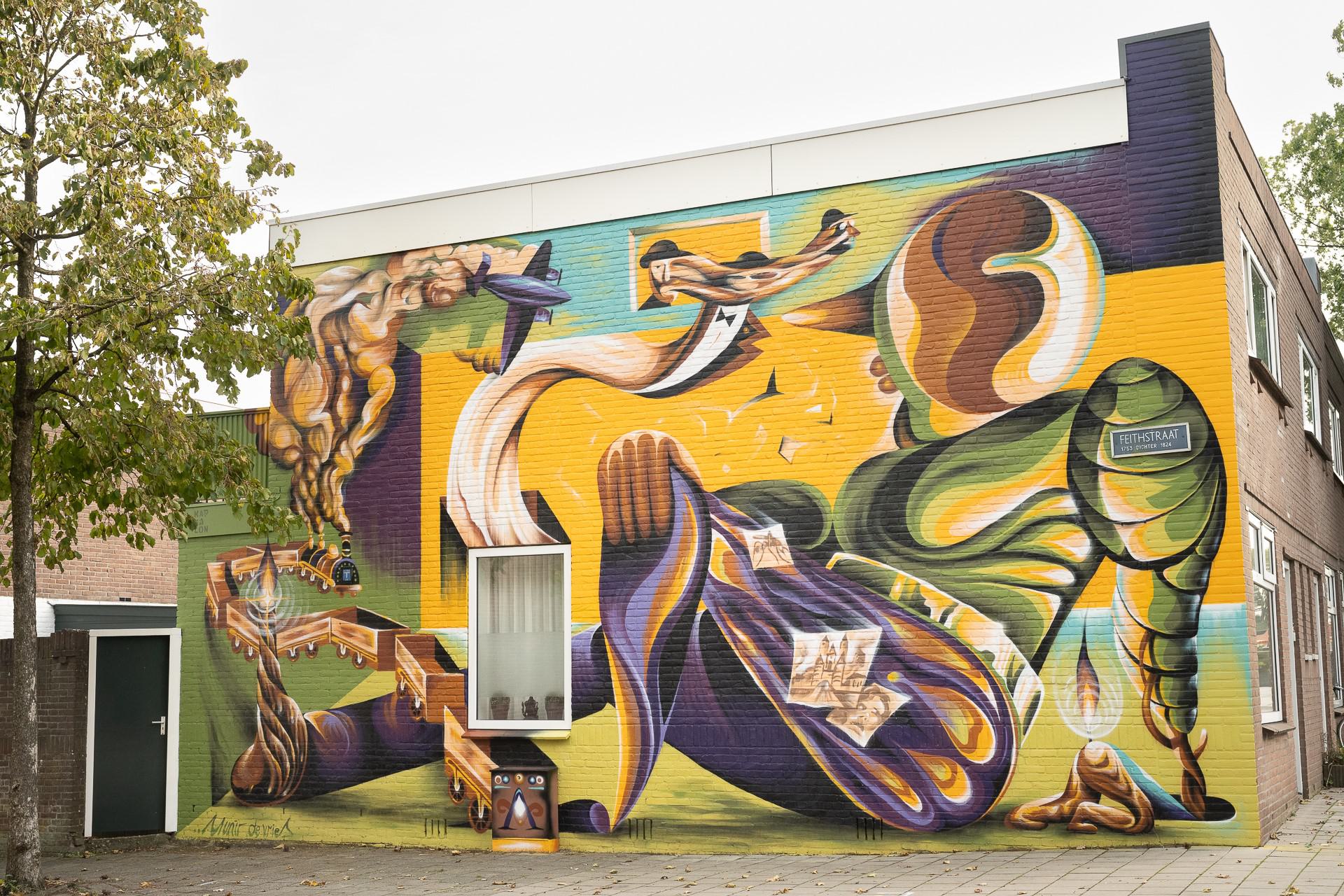 Five new murals in Haarlem: Eksterlaan, Merwedestraat, Spoorlaan, Nijlstraat and Schipholweg