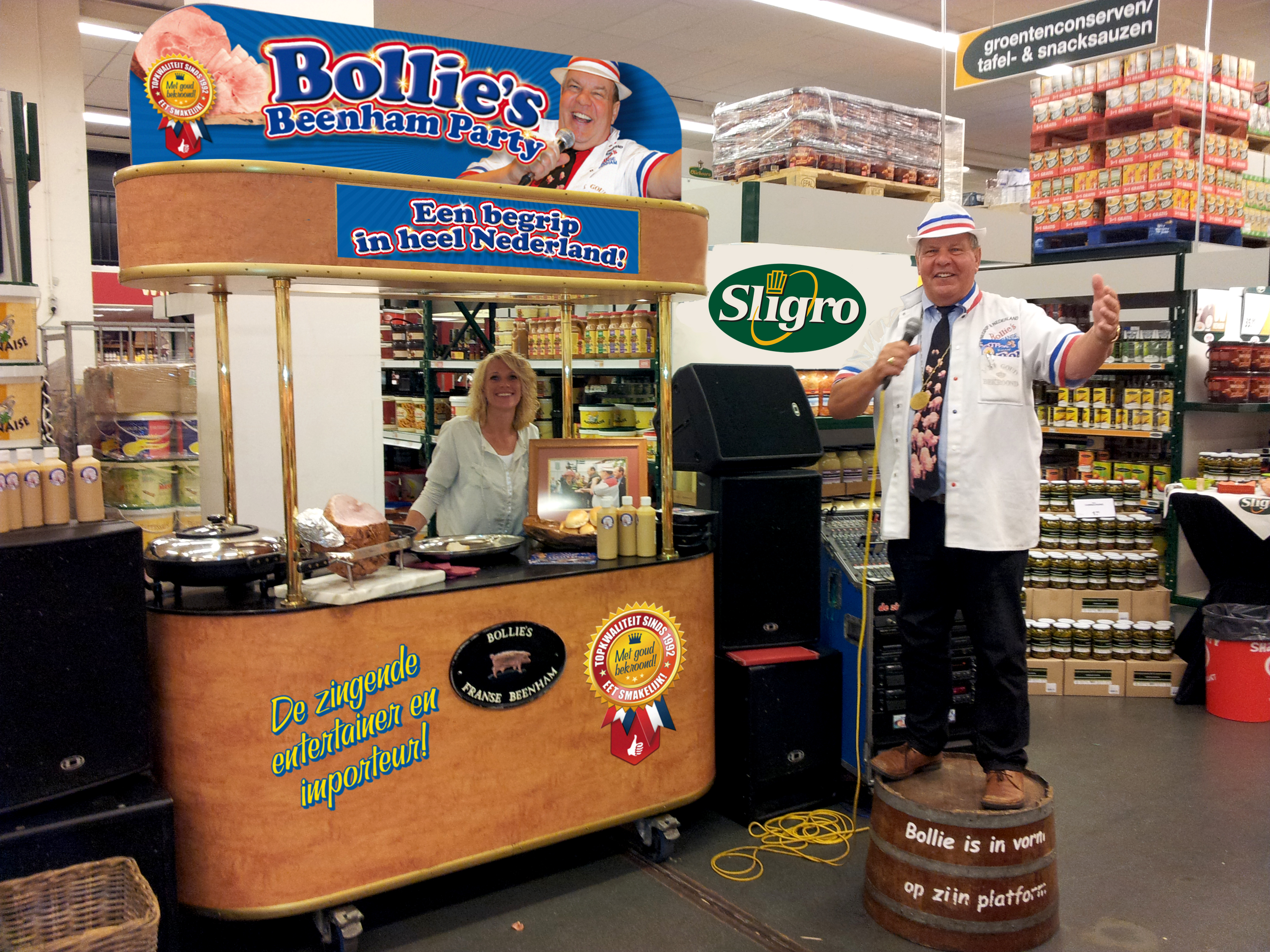 Bollies Beenhamparty tijdens Feestweek Zwaanshoek