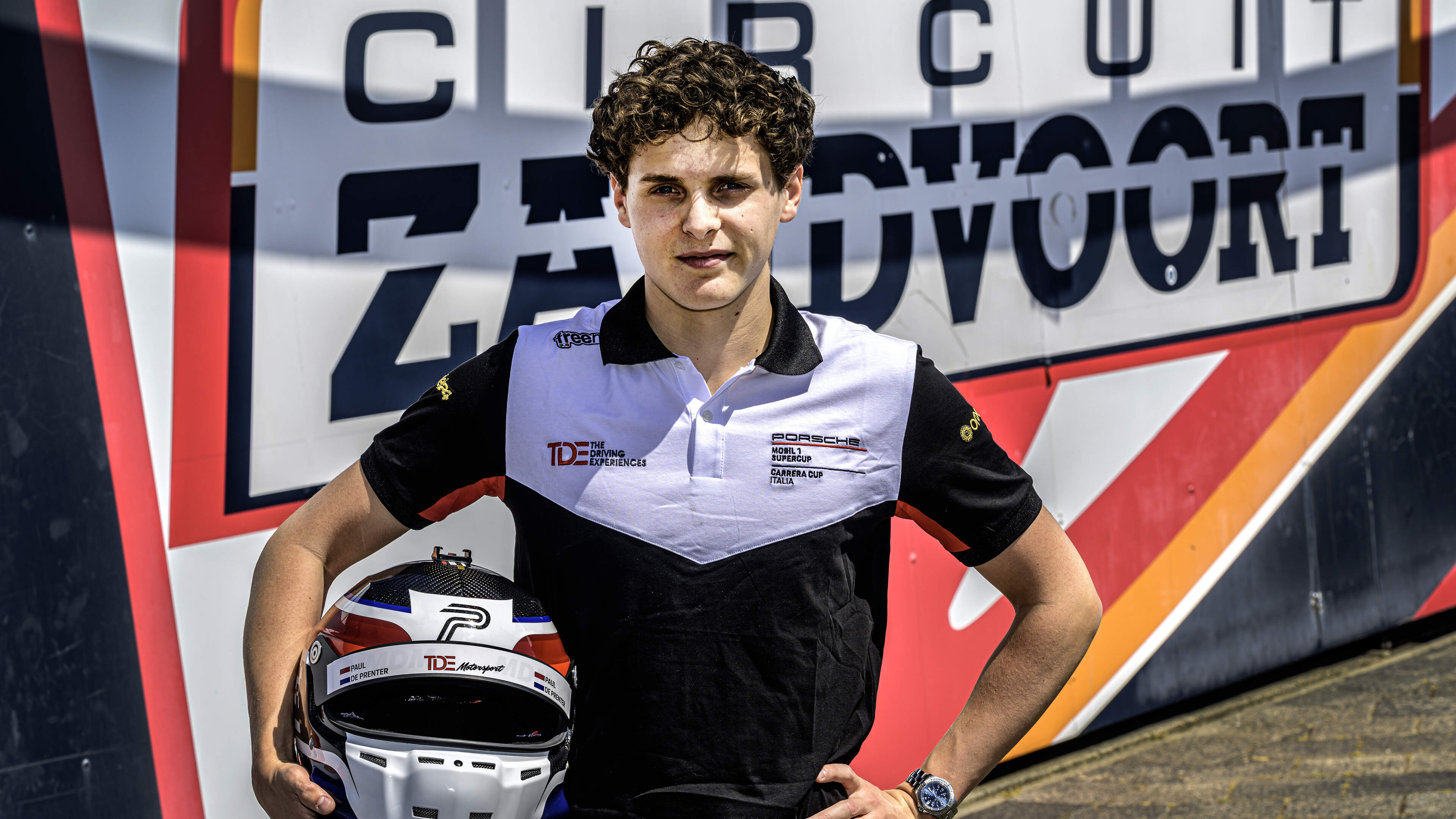 Paul de Prenter (19) went from Verstappen fan in the stands to racing Porsche Supercup at his home circuit