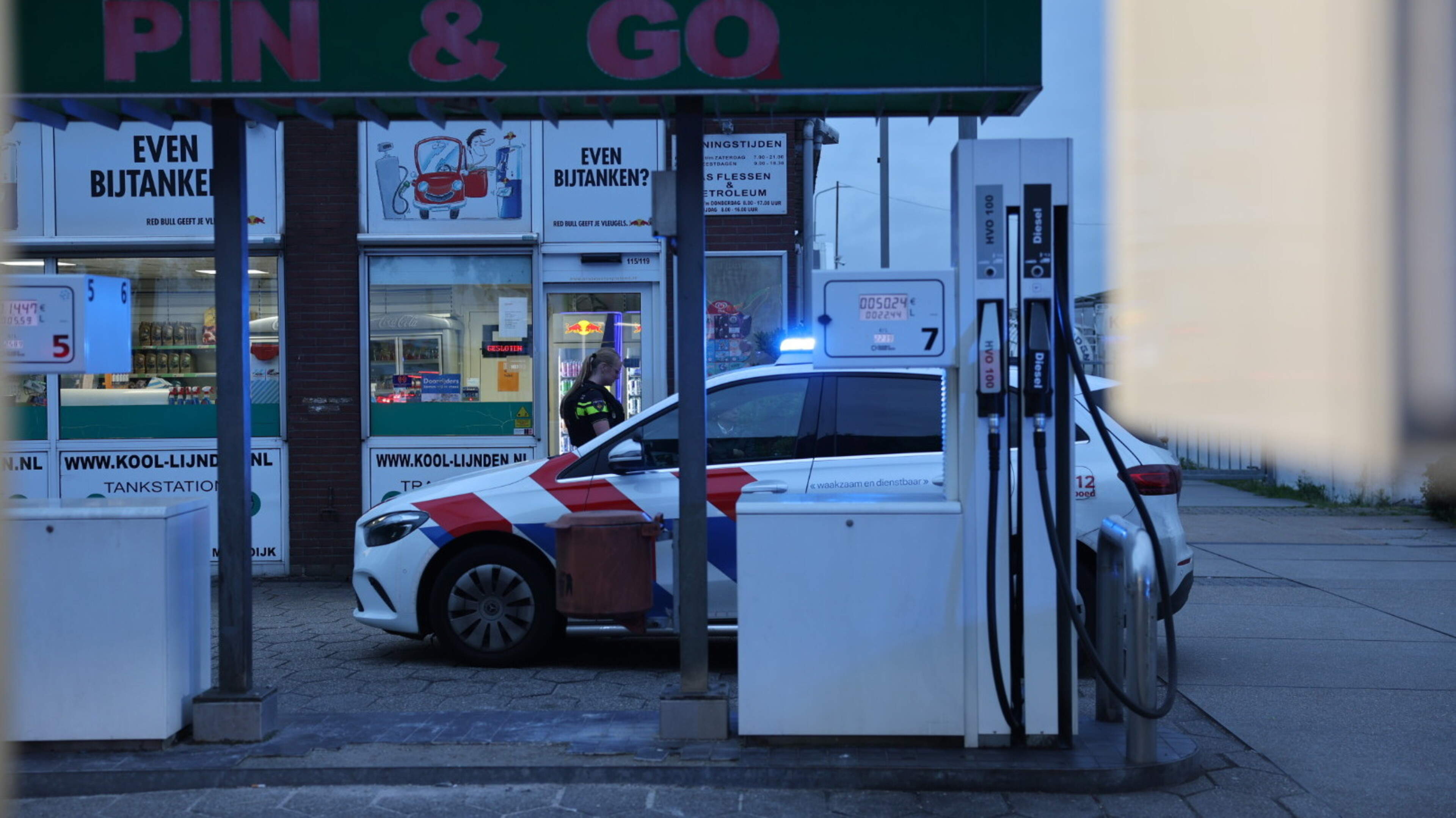 Robbery at gas station in Lijnden, one arrest