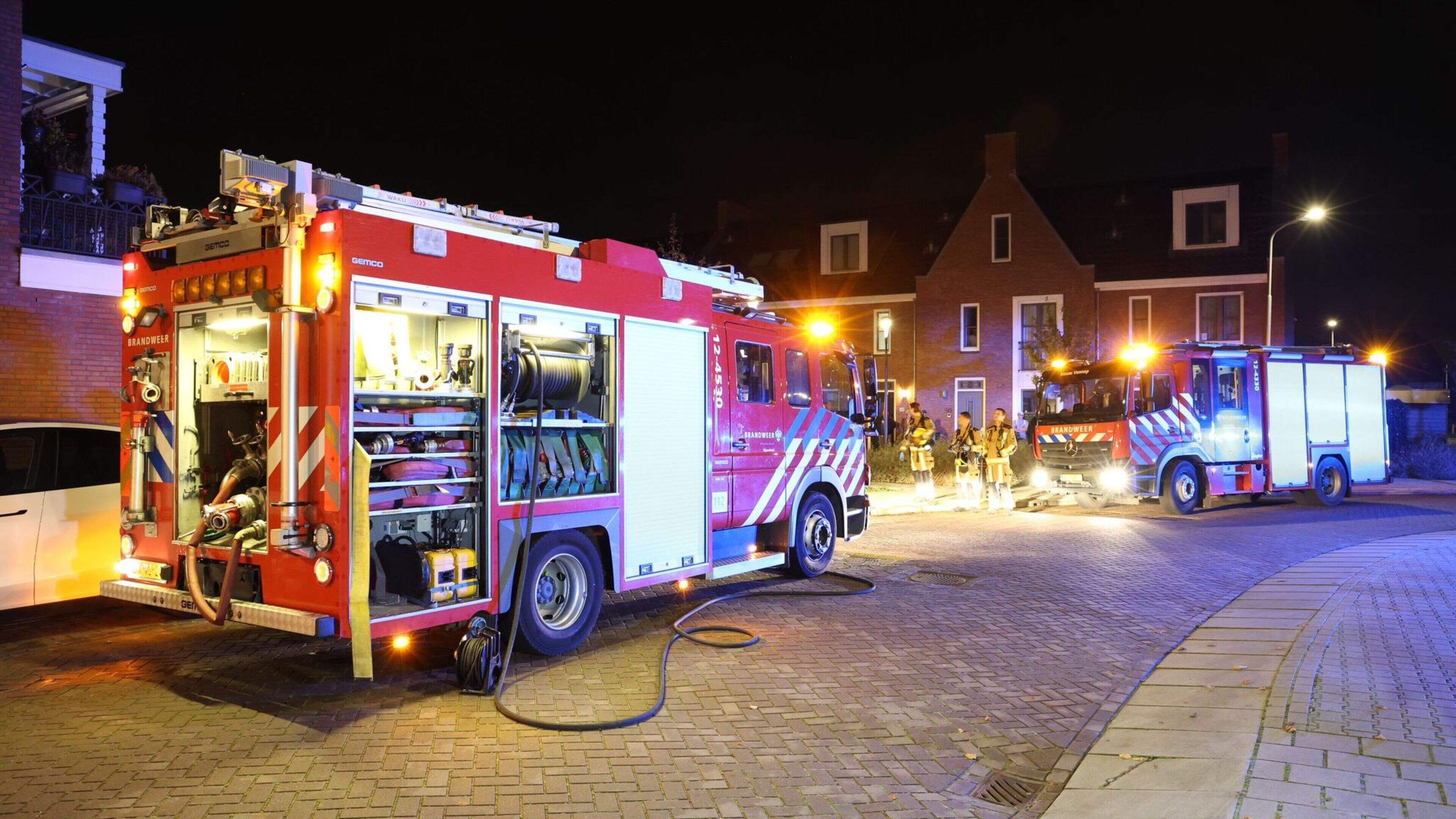 Brand op zolder van een woning in Rijsenhout