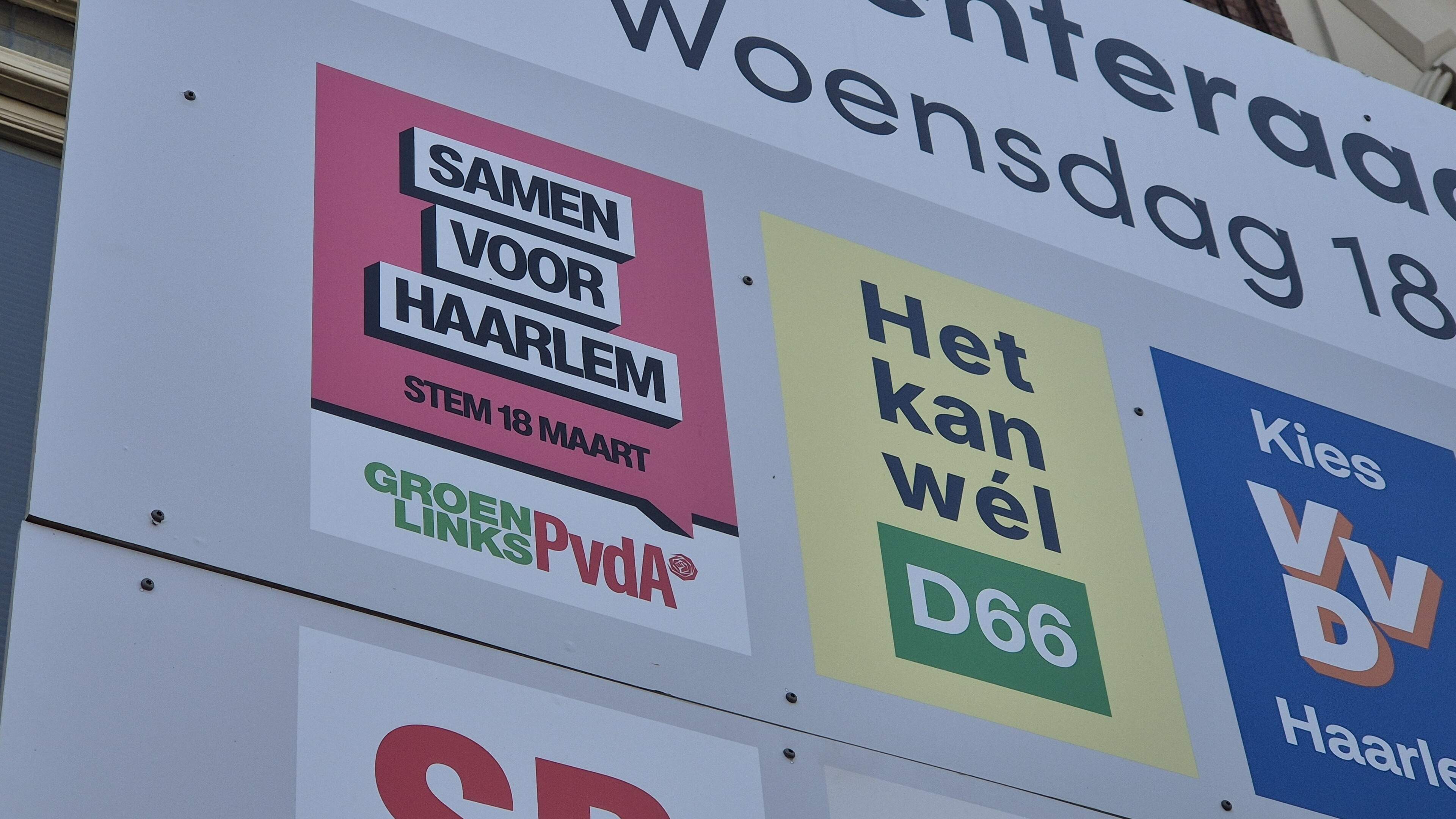 HD poll: GL-PvdA and D66 neck and neck for the win, VVD, Jouw Haarlem and FVD battle for third place