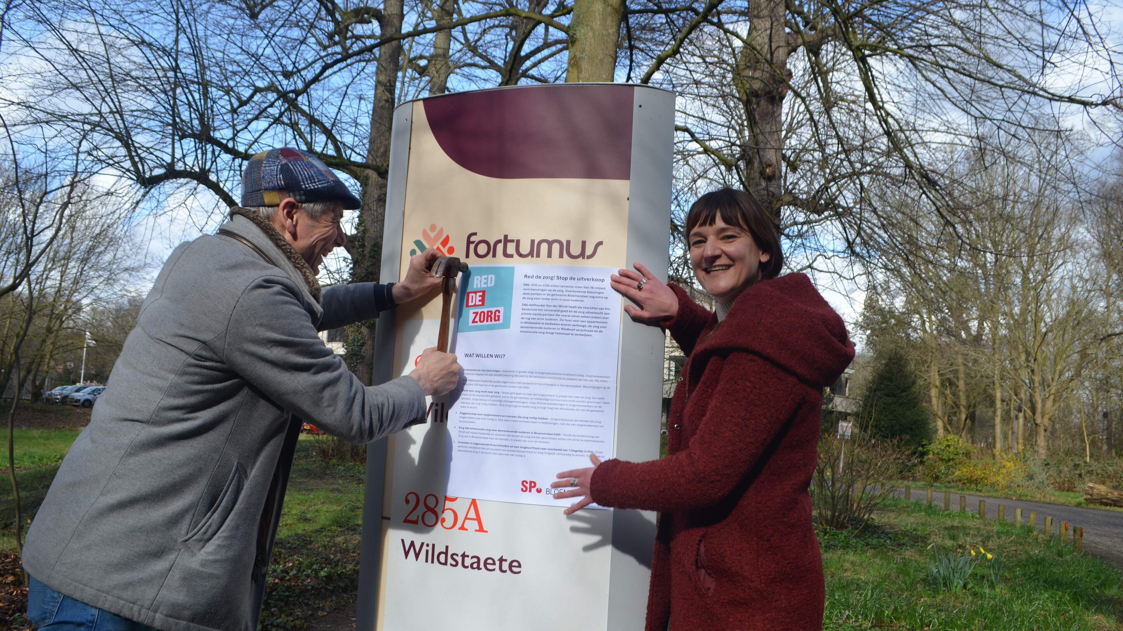SP in action at Wildhoef in Bloemendaal: ‘Save healthcare’