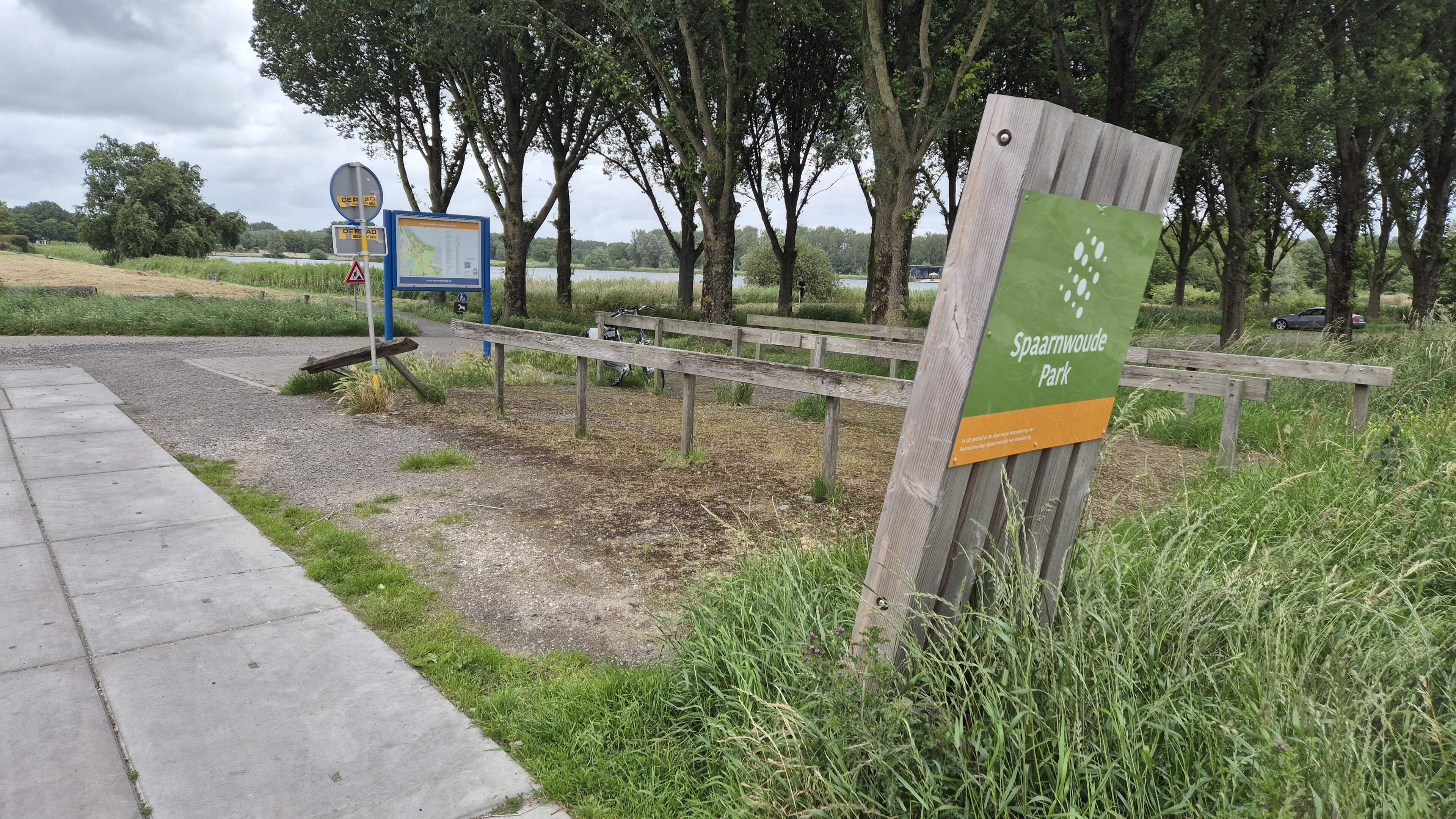 The decline of Spaarnwoude is visible throughout the park, from Nazi graffiti to potholes
