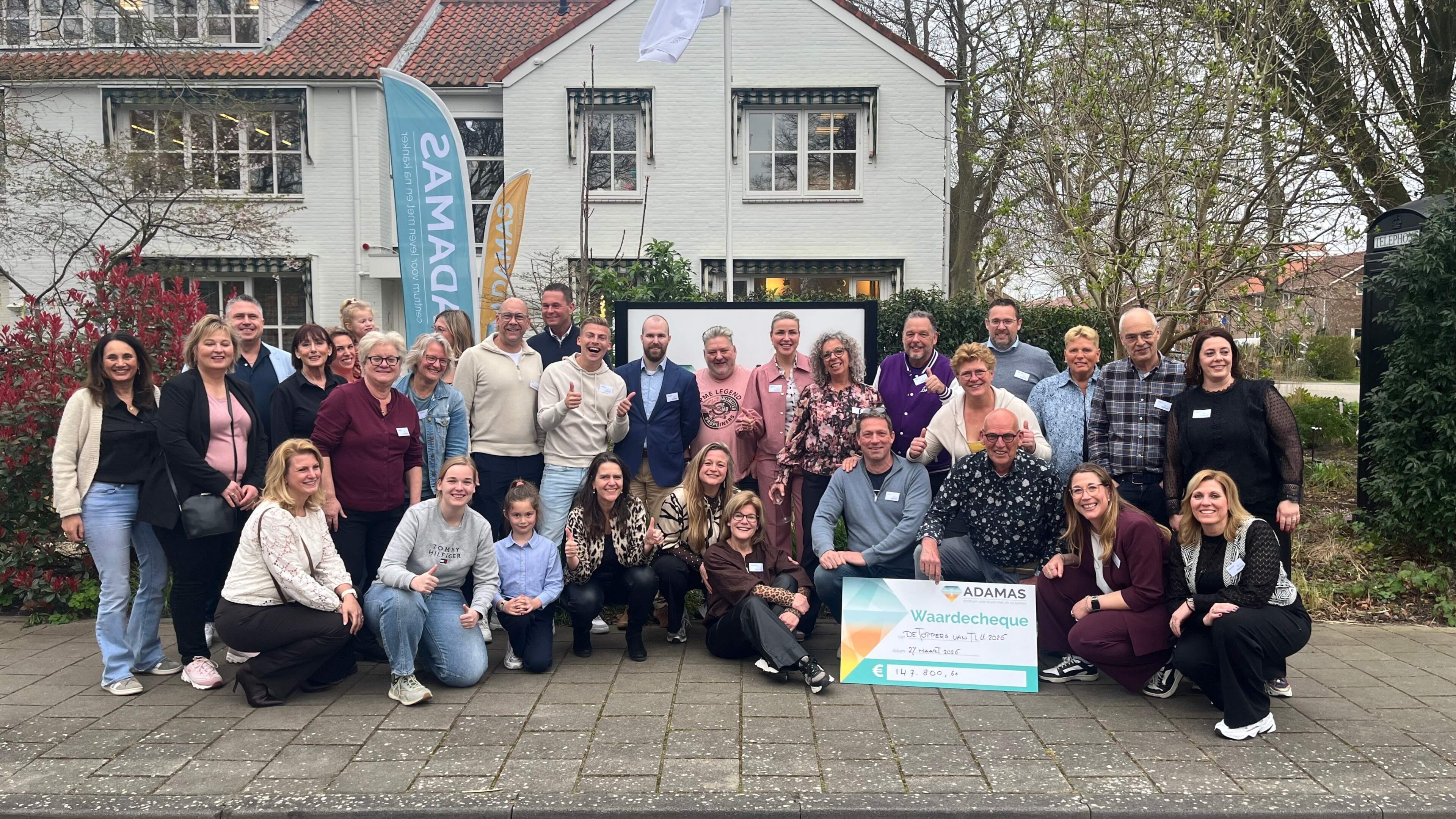150,000 euros raised for Adamas Center with fundraiser in Nieuw-Vennep