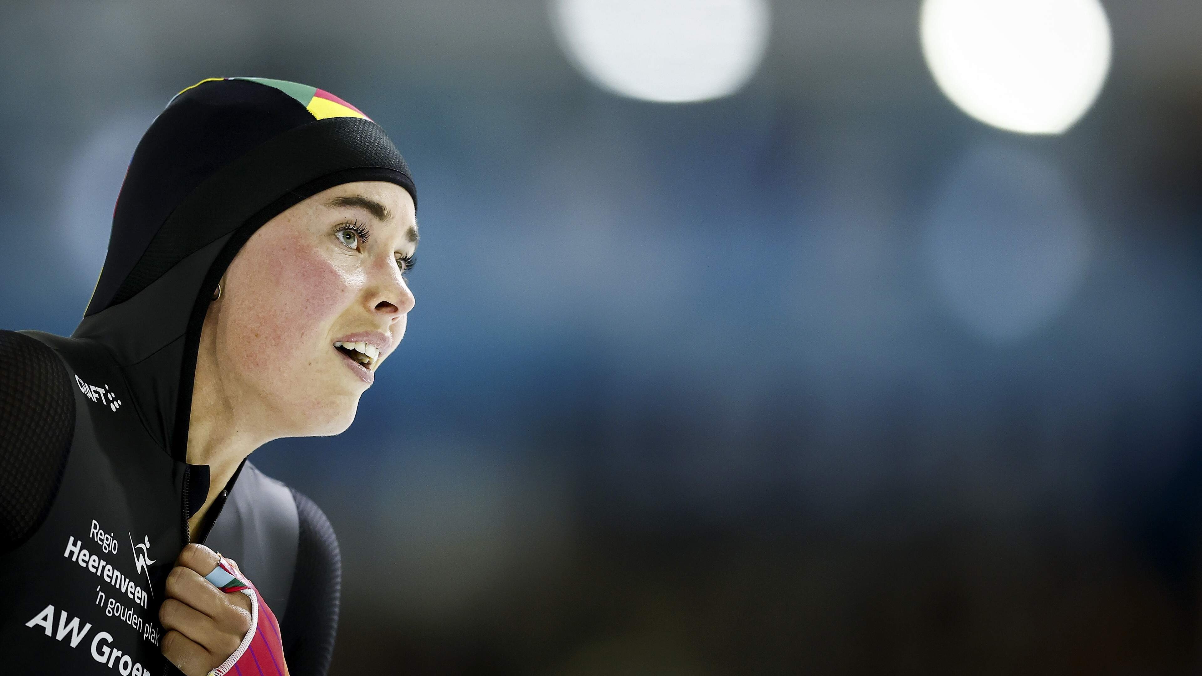 Suddenly Naomi Verkerk’s (25) season of falling just short was over. ‘Maybe I underestimated what that does to you’